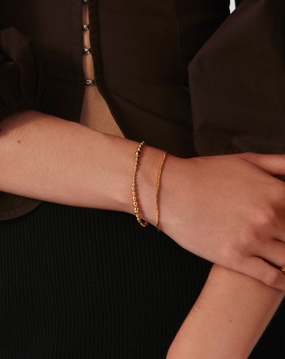 Graduated Beaded Bracelet | 18ct Gold Vermeil
