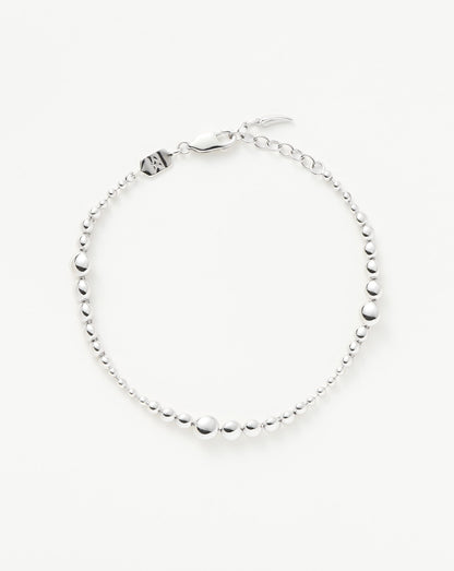 Graduated Beaded Bracelet | Sterling Silver