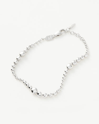 Graduated Beaded Bracelet | Sterling Silver
