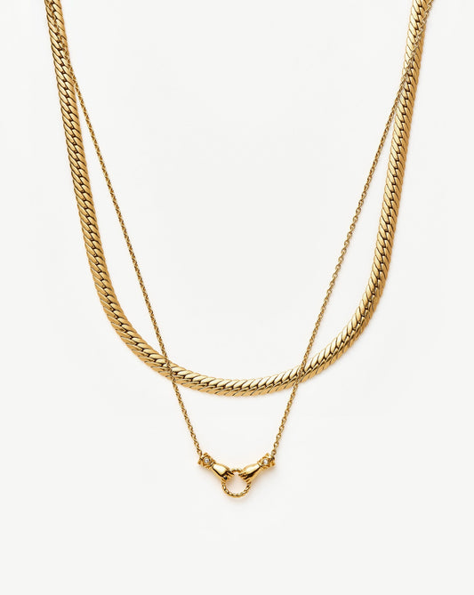 Harris Reed In Good Hands Slider Necklace Set | 18ct Gold Plated