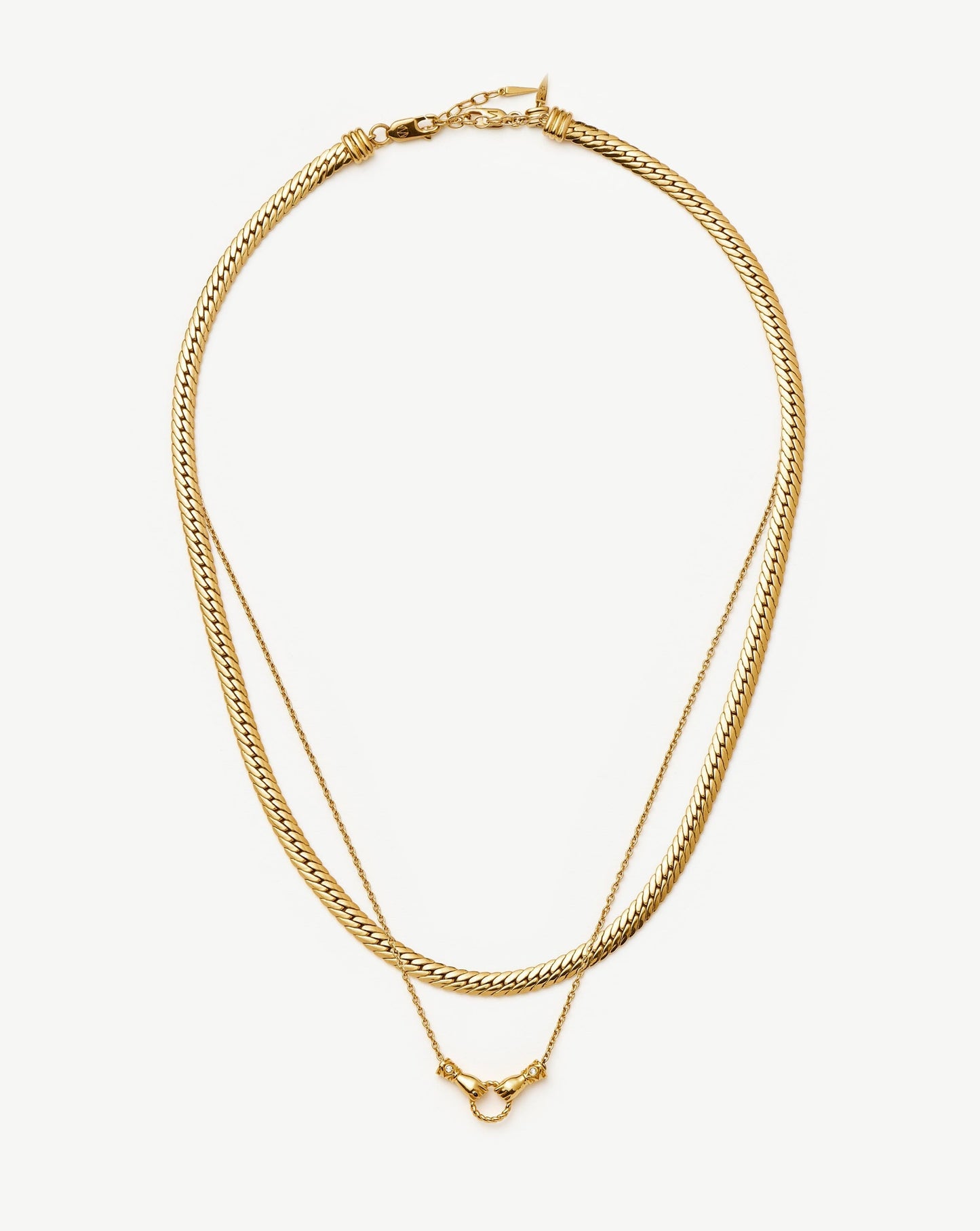 Harris Reed In Good Hands Slider Necklace Set | 18ct Gold Plated