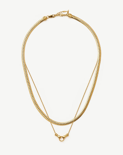 Harris Reed In Good Hands Slider Necklace Set | 18ct Gold Plated