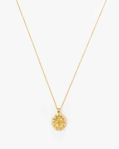 Harris Reed Serpent Pearl Pendant Necklace | 18ct Gold Vermeil/Pearl