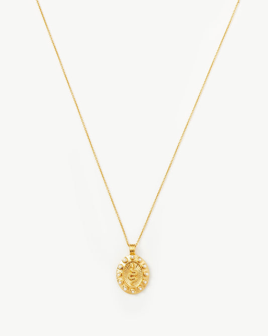 Harris Reed Serpent Pearl Pendant Necklace | 18ct Gold Vermeil/Pearl