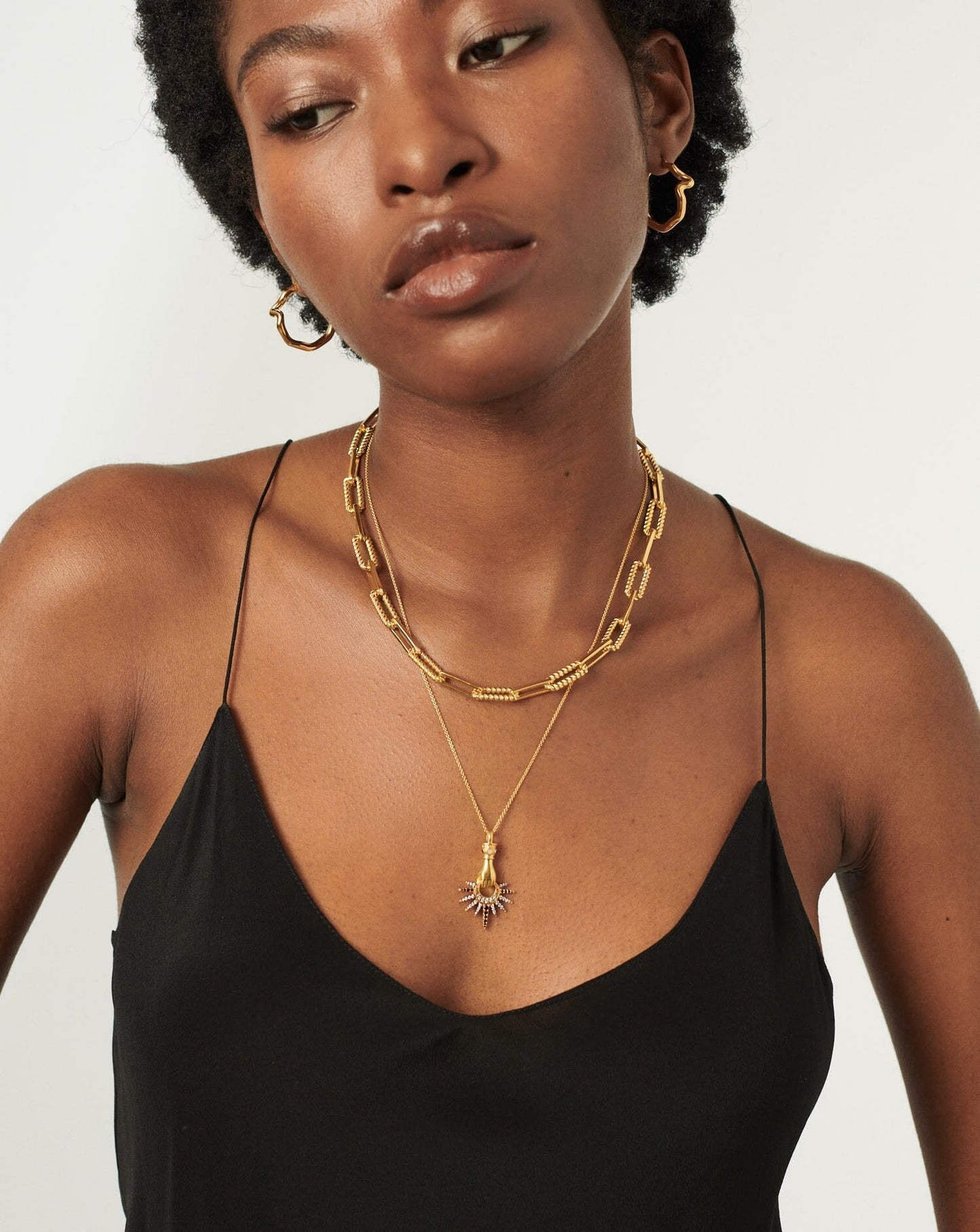 Harris Reed Star Catcher Pendant Necklace | 18ct Gold Vermeil/Pearl