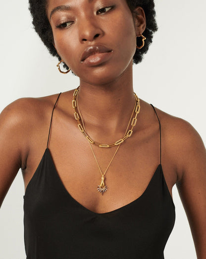 Harris Reed Star Catcher Pendant Necklace | 18ct Gold Vermeil/Pearl