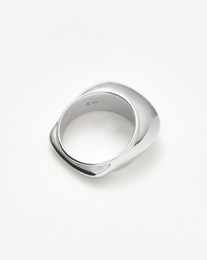 Hera Dome Stacking Ring | Sterling Silver