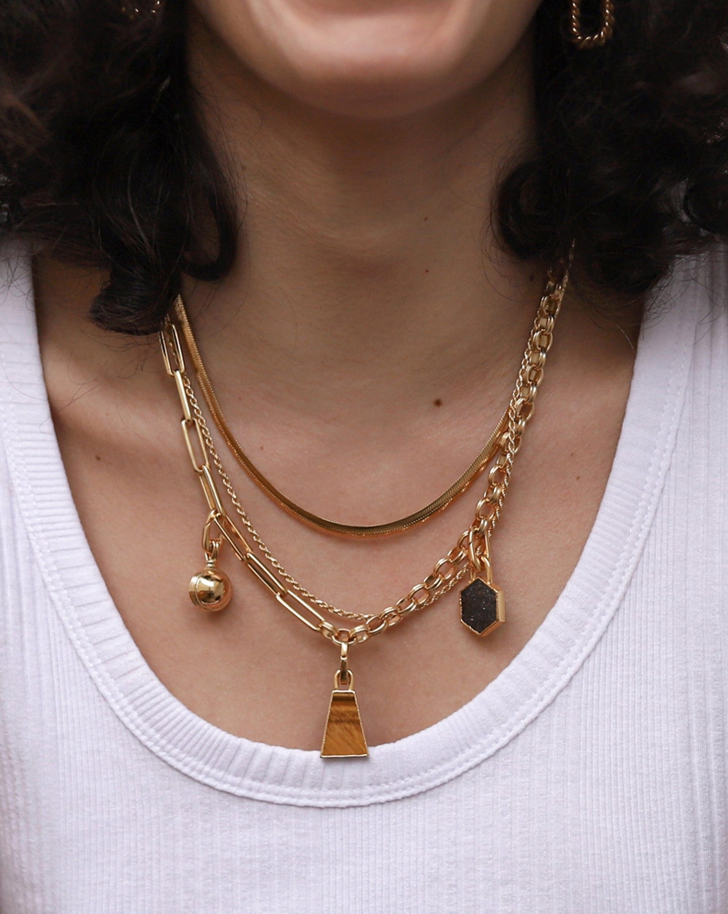 Hex Clip-on Pendant