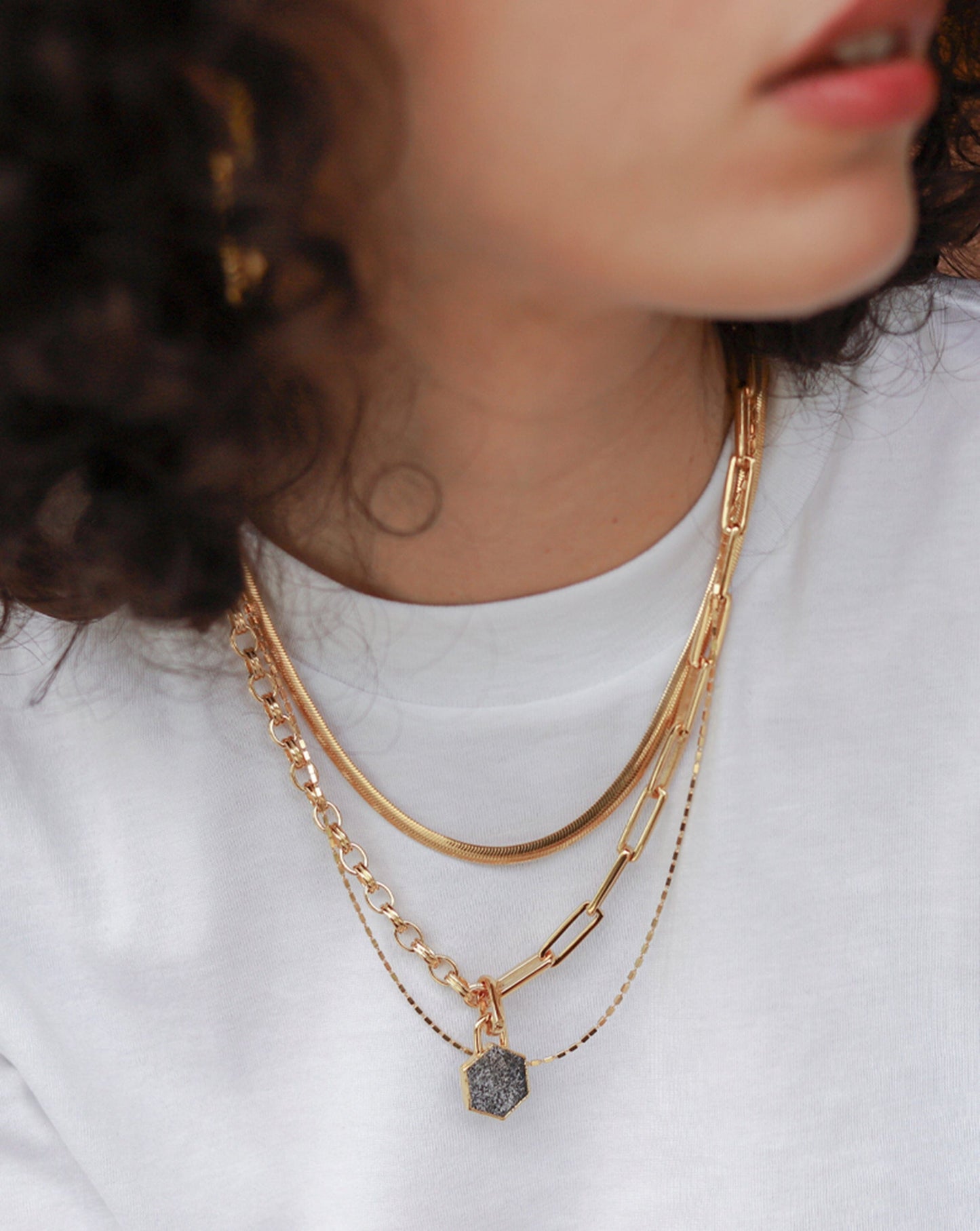 Hex Clip-on Pendant