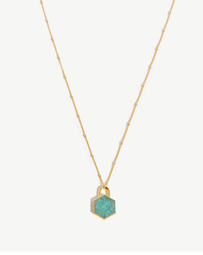 Hex Pendant Chain Necklace