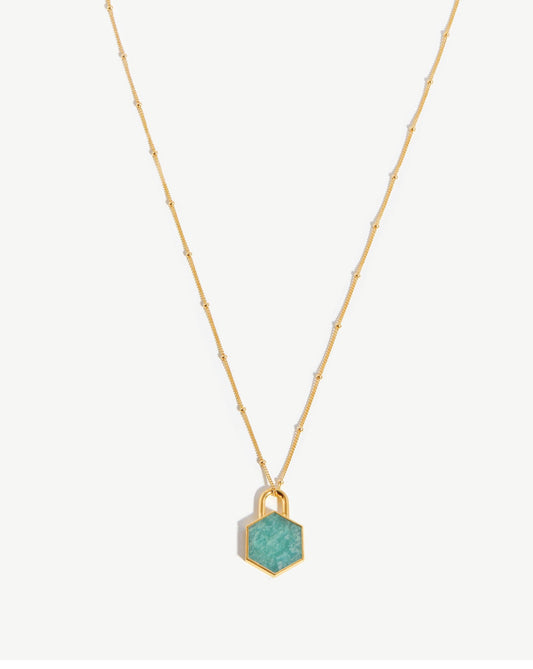 Hex Pendant Chain Necklace