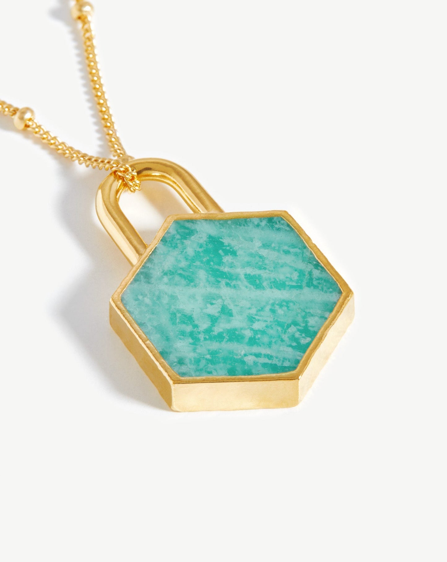 Hex Pendant Chain Necklace