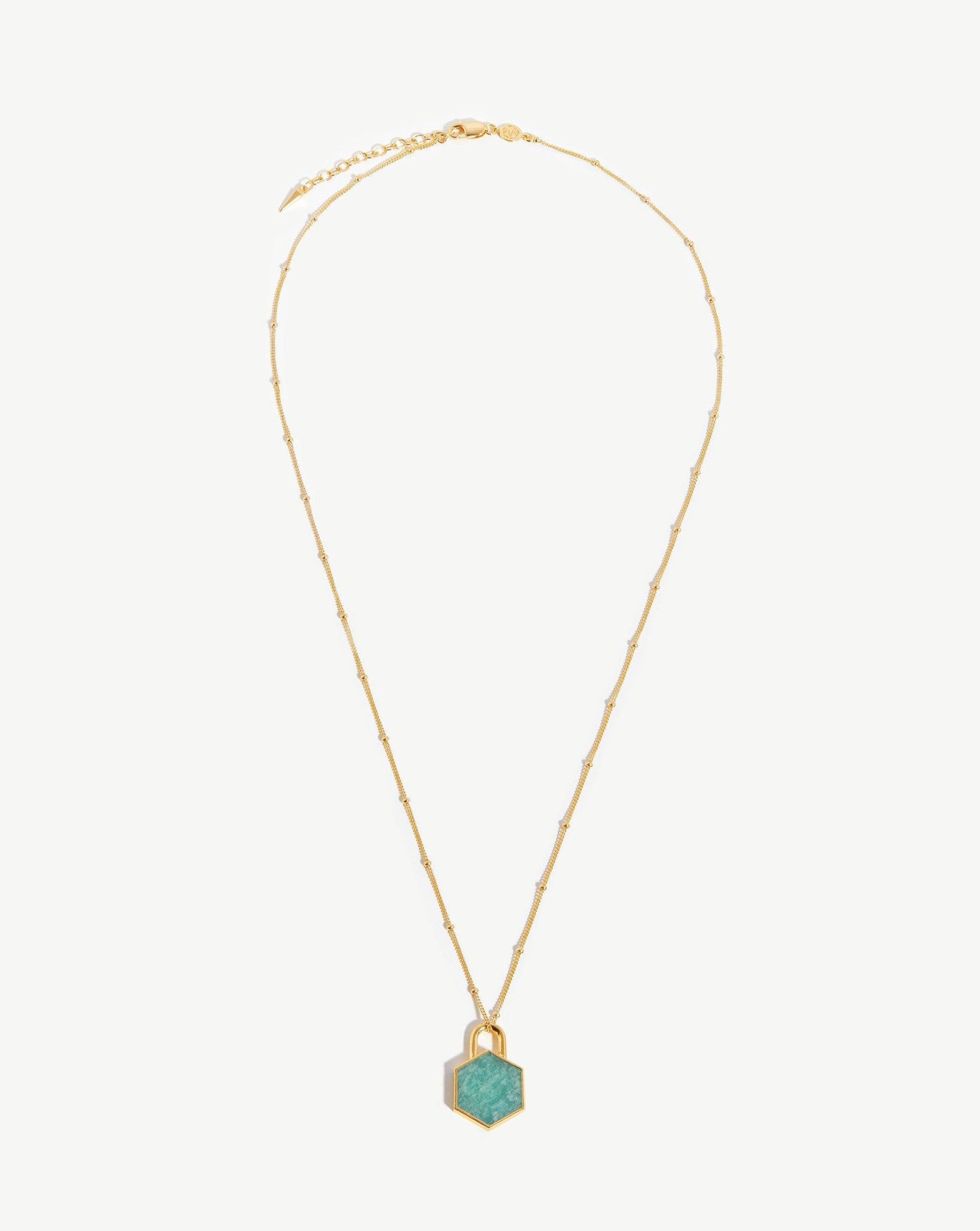 Hex Pendant Chain Necklace
