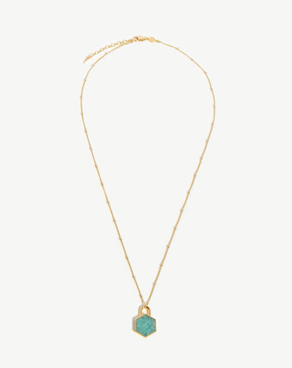 Hex Pendant Chain Necklace