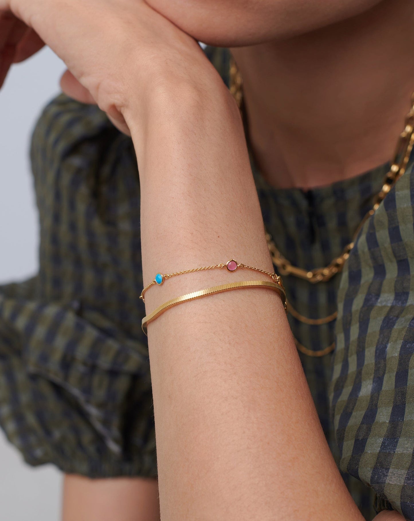 Hot Rox Multi Gemstone Bracelet | 18ct Gold Vermeil/Multi