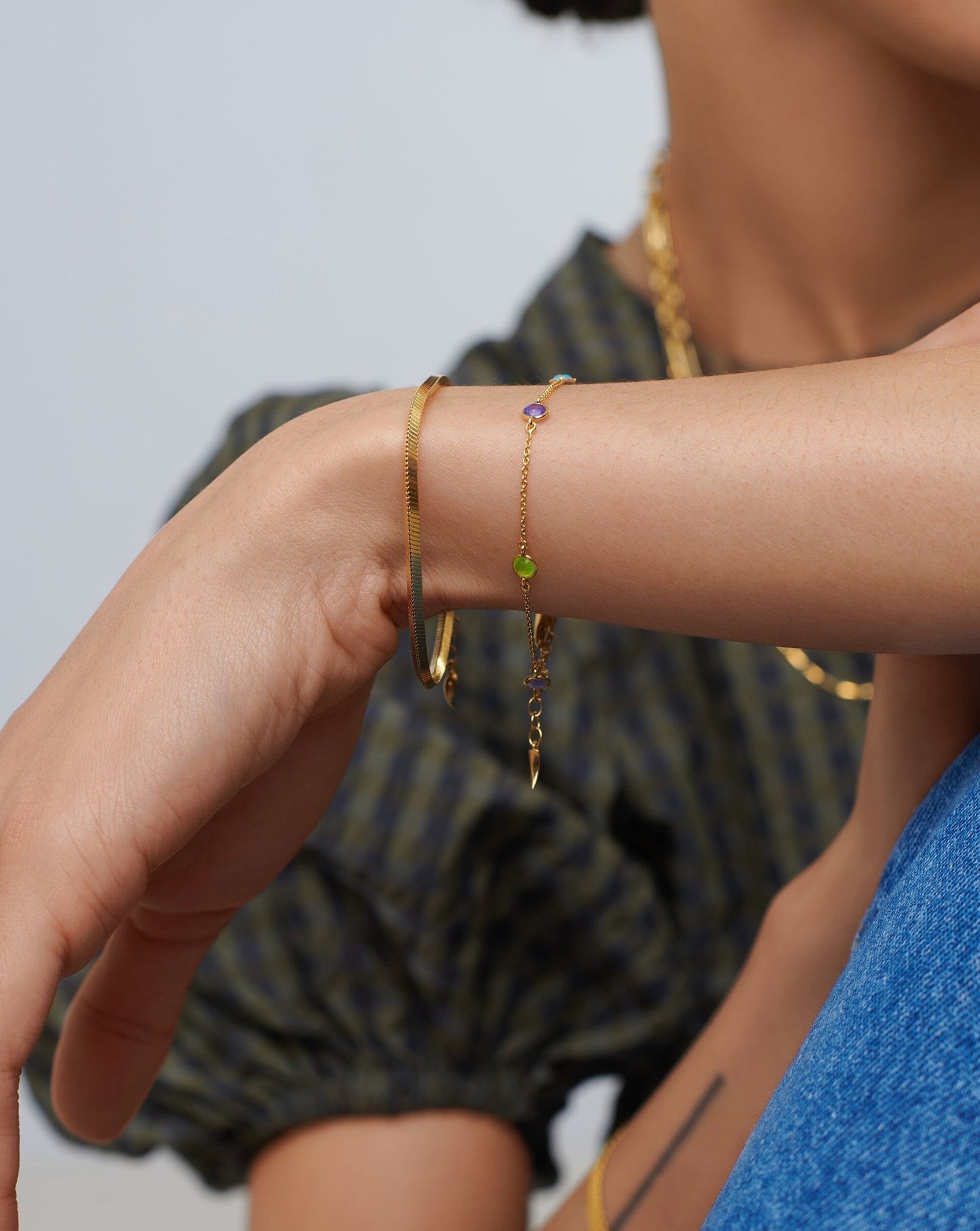 Hot Rox Multi Gemstone Bracelet | 18ct Gold Vermeil/Multi