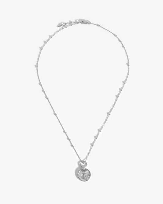 Initial Pendant Necklace - Initial I | Sterling Silver