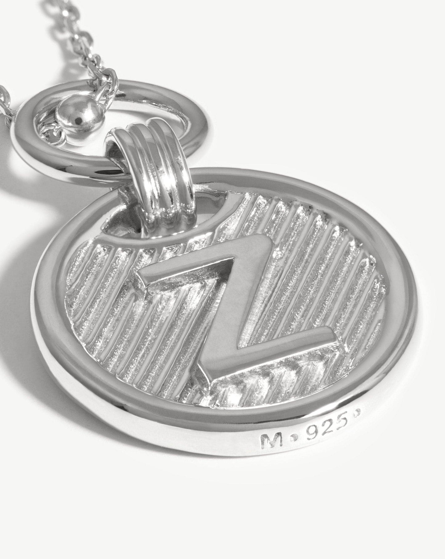 Initial Pendant Necklace - Initial Z | Sterling Silver