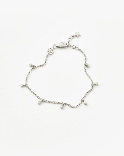 Interstellar Drop Bracelet | Silver Plated