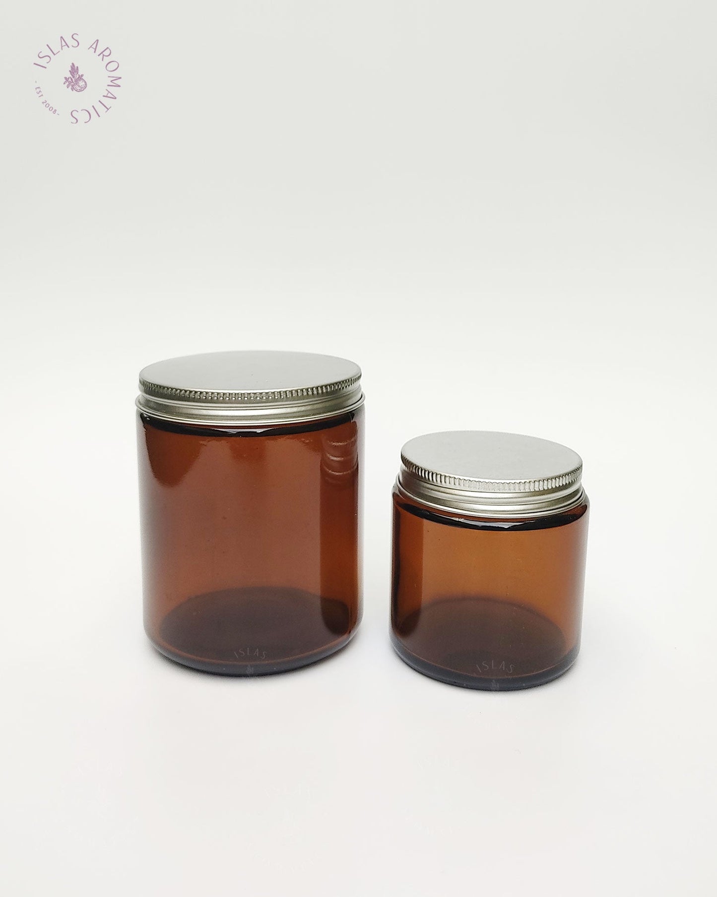 Amber Glass Jars