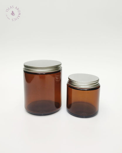 Amber Glass Jars