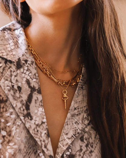 Key Charm Necklace