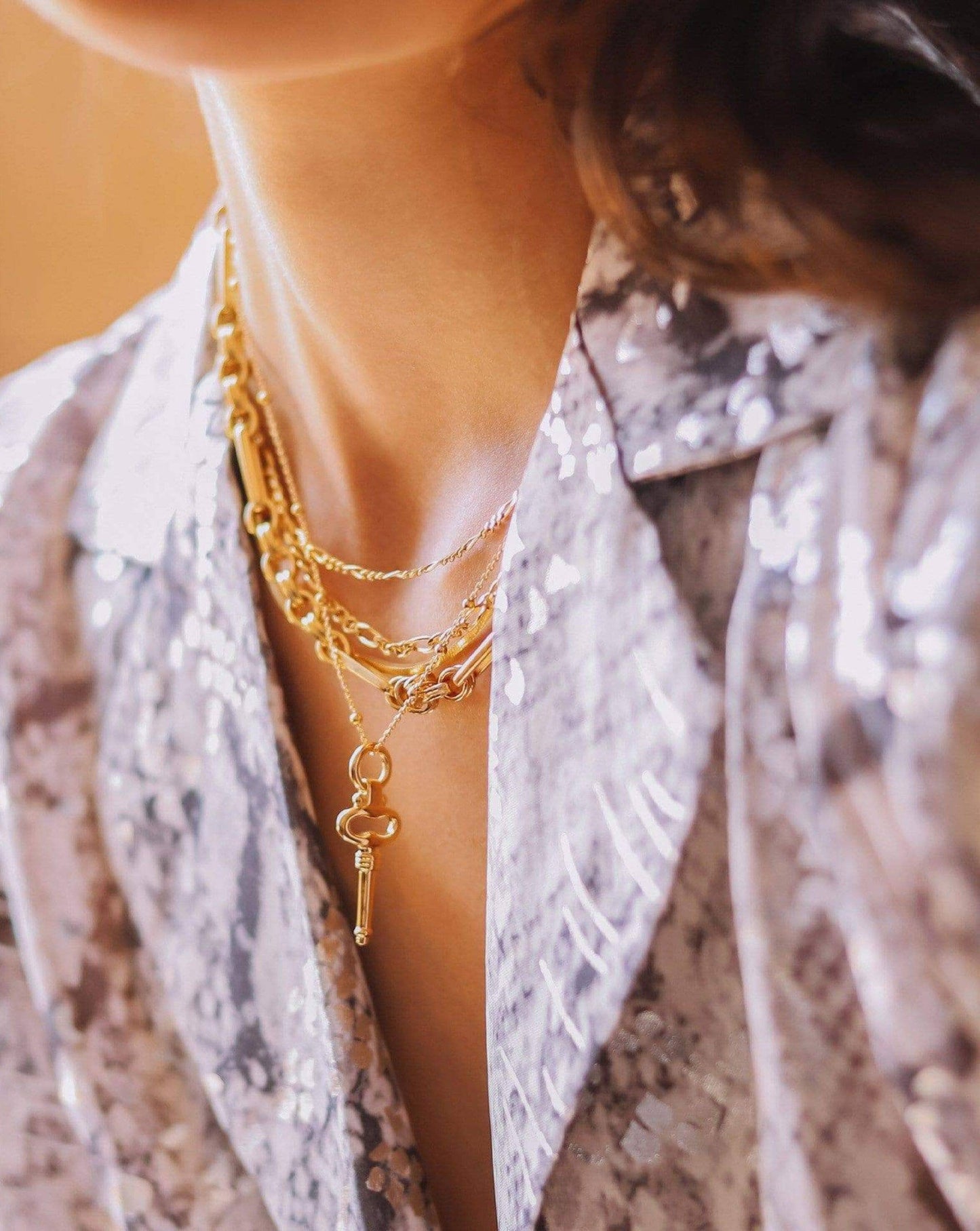 Key Charm Necklace