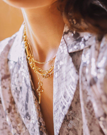 Key Charm Necklace