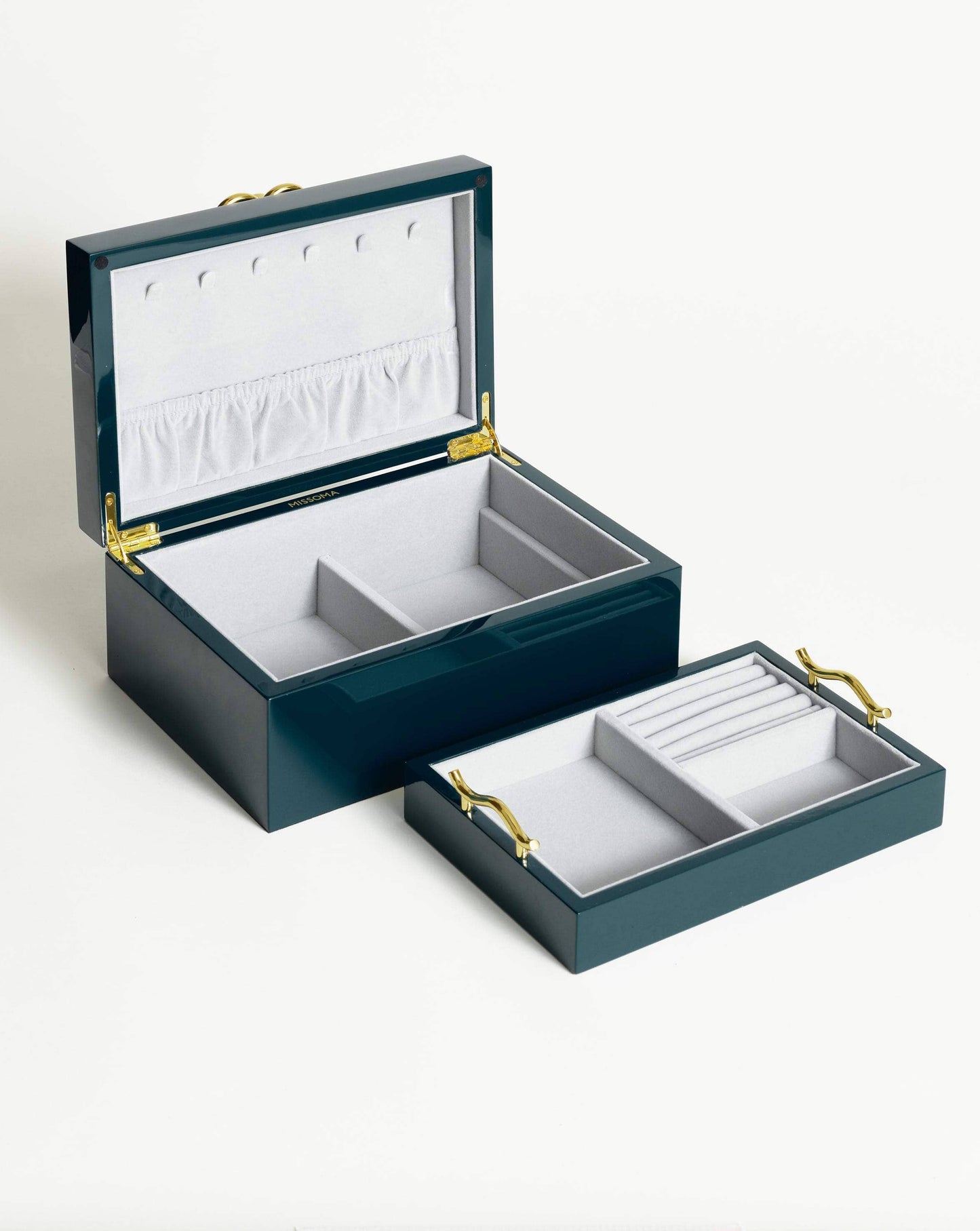 Knot Lacquered Jewellery Box | Blue Lacquer