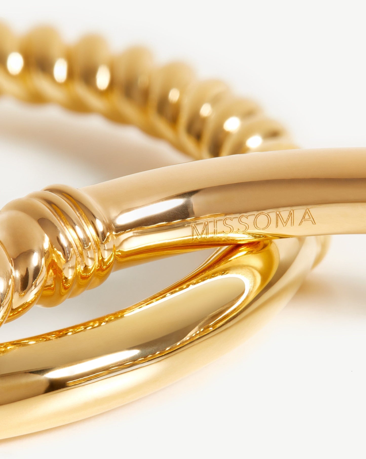 Large Cord Hoop Earrings