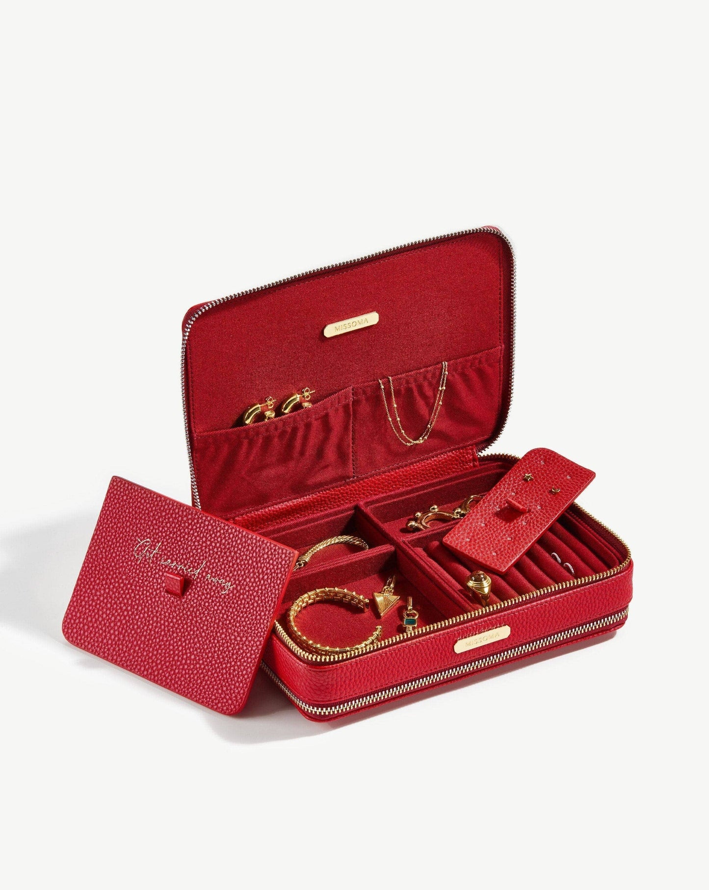 Large Jewellery Case | Berry Red