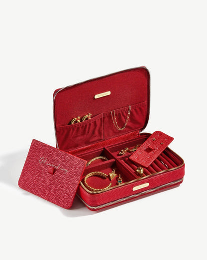 Large Jewellery Case | Berry Red