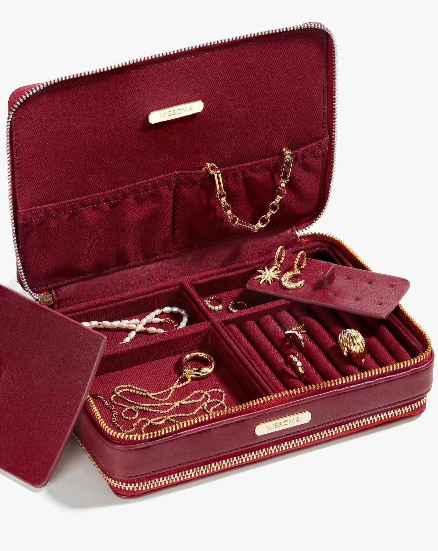 Large Jewellery Case | Burgundy