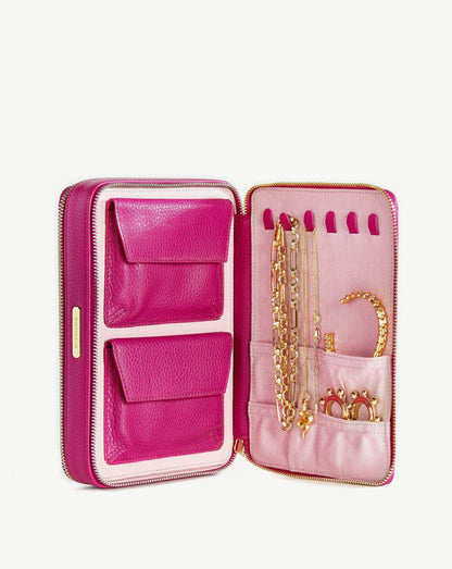 Large Jewellery Case | Fuchsia Pink