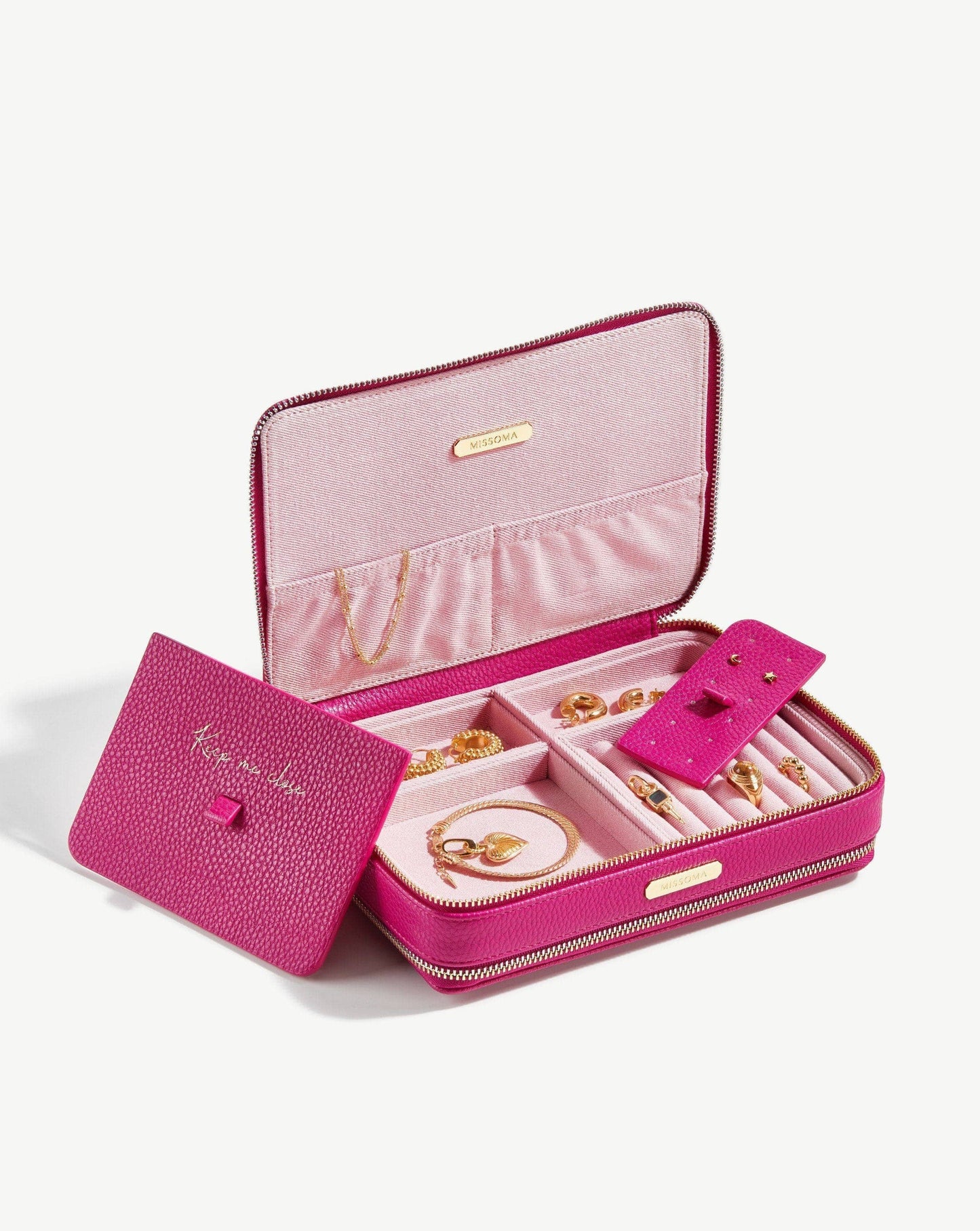 Large Jewellery Case | Fuchsia Pink