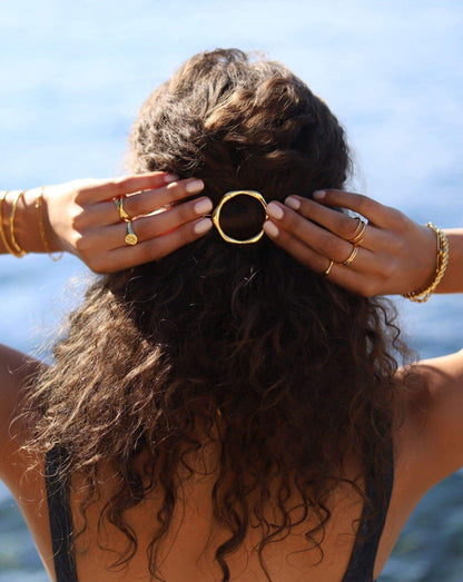 Large Molten Hair Clip | 18ct Gold Plated