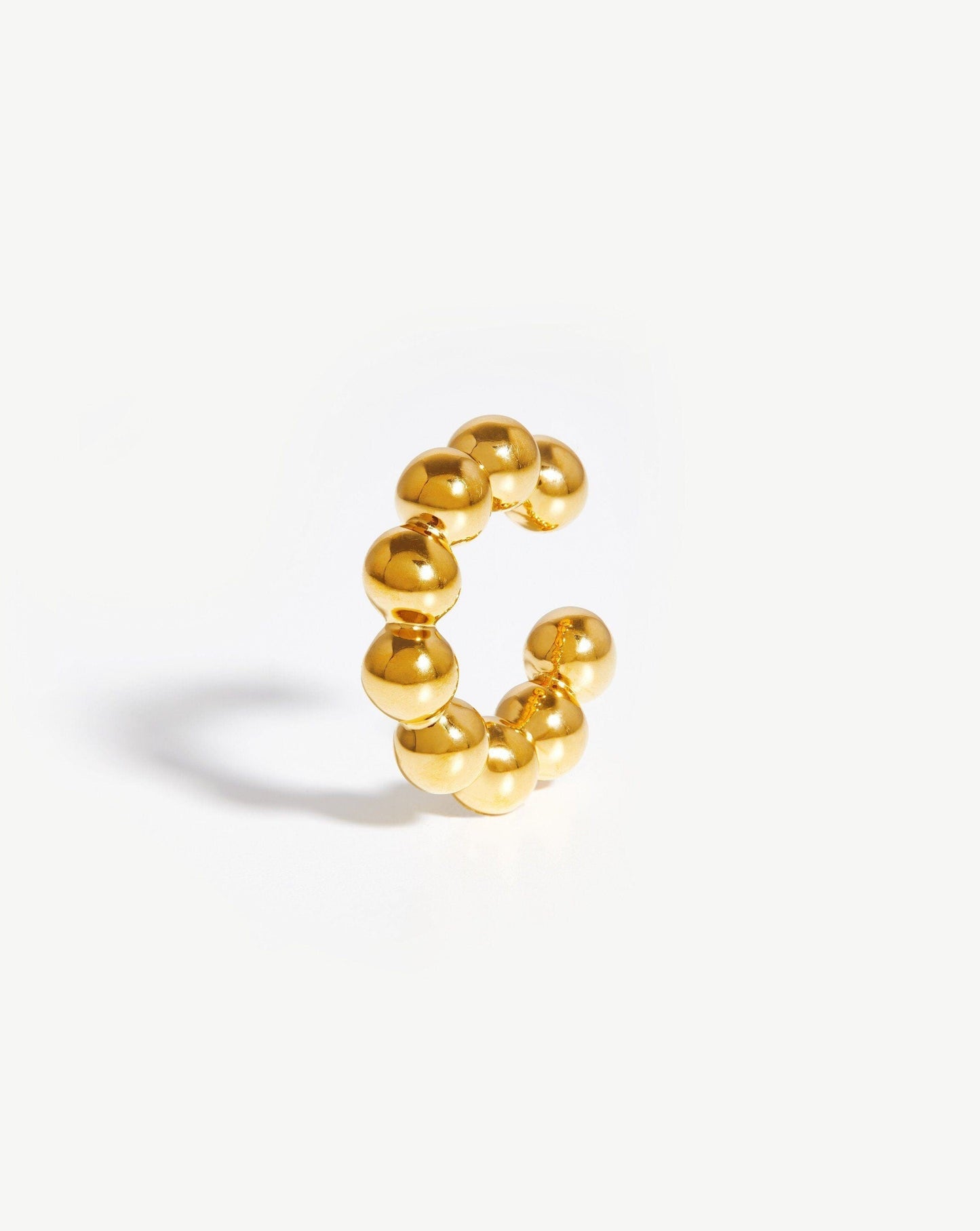 Large Sphere Beaded Ear Cuff