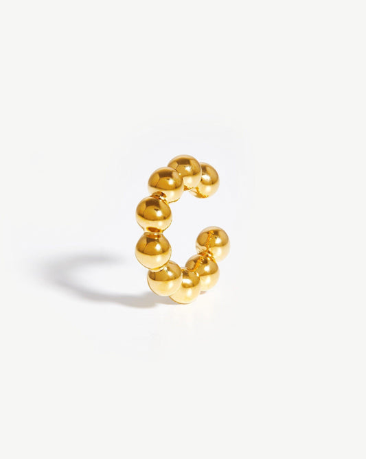 Large Sphere Beaded Ear Cuff
