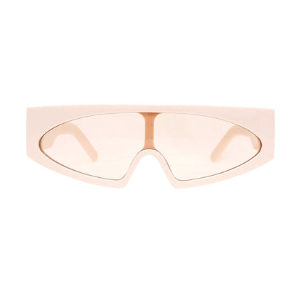 Sunglasses Pink Thin Visor Modern Eyewear Women