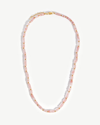 Long Beaded Stack Necklace
