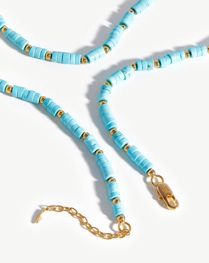 Long Beaded Stack Necklace