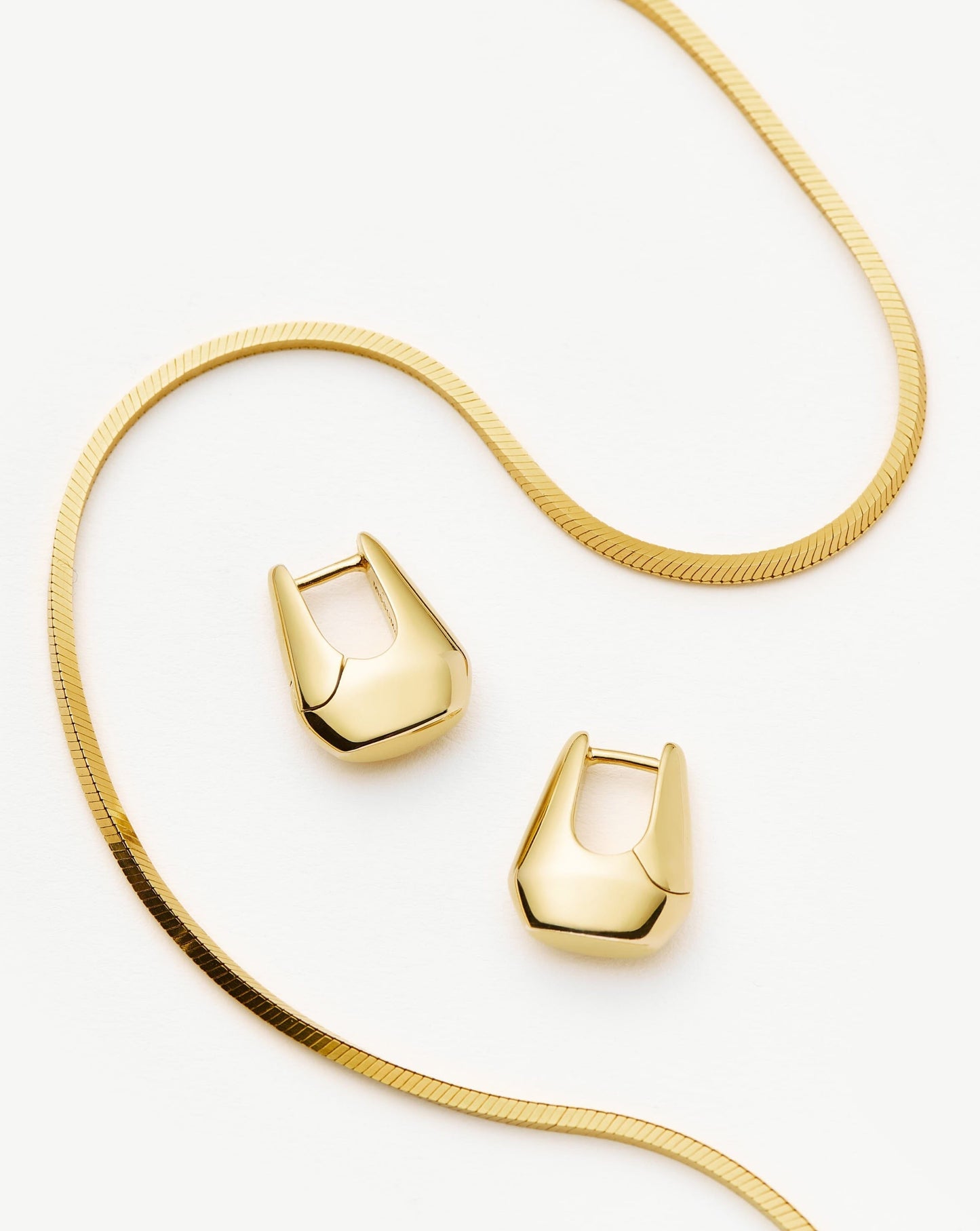 Lucy Williams Arco Earrings & Necklace Set | 18ct Gold Vermeil