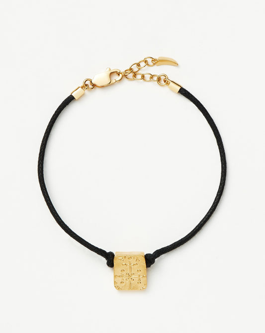 Lucy Williams Byzantine Coin Cord Bracelet | 18ct Gold Vermeil