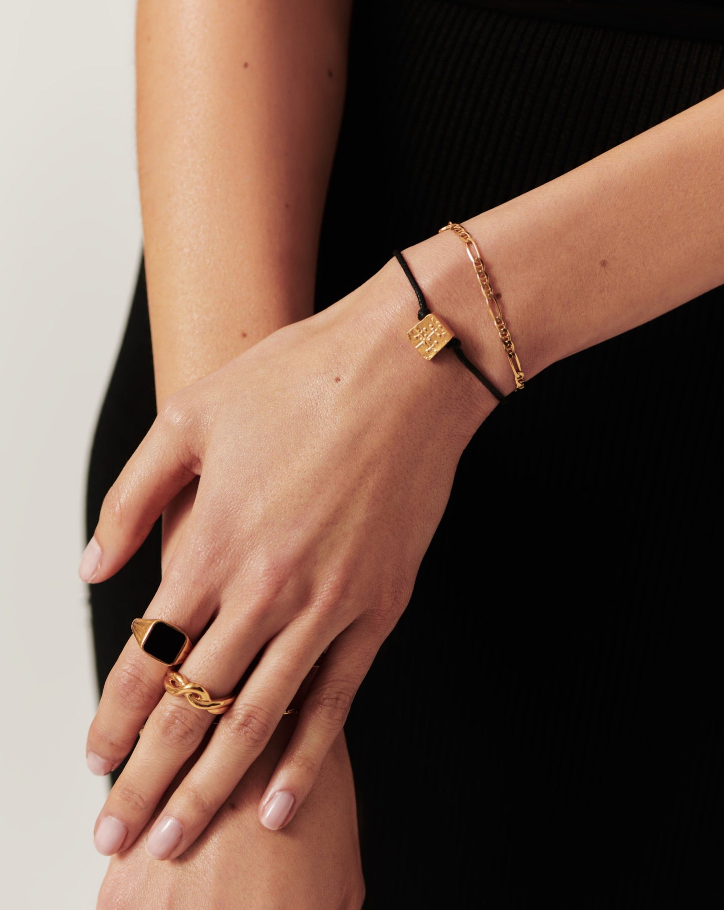 Lucy Williams Byzantine Coin Cord Bracelet | 18ct Gold Vermeil