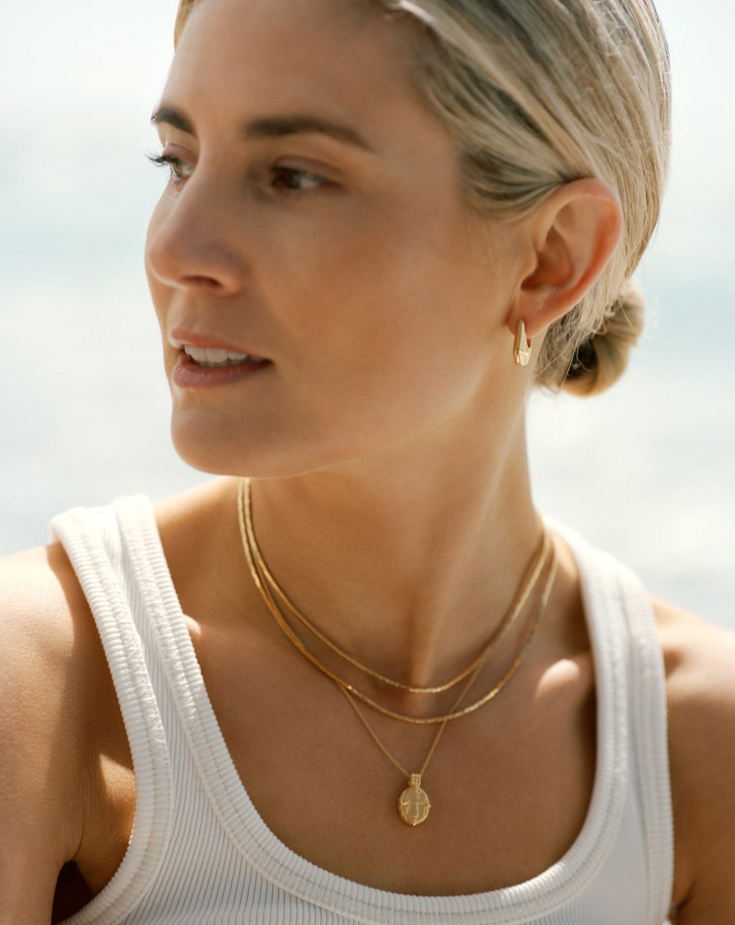 Lucy Williams Roman Coin Locket Necklace | 18ct Gold Vermeil
