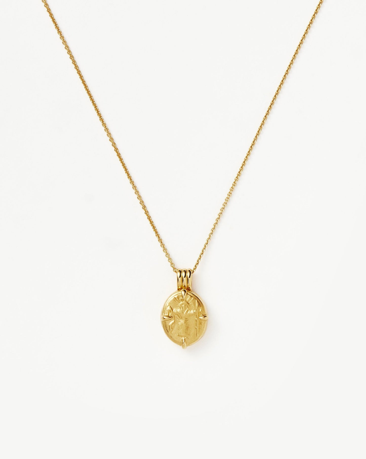 Lucy Williams Roman Coin Locket Necklace | 18ct Gold Vermeil
