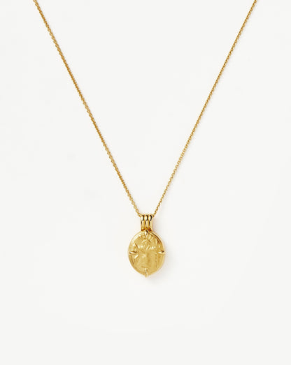 Lucy Williams Roman Coin Locket Necklace | 18ct Gold Vermeil