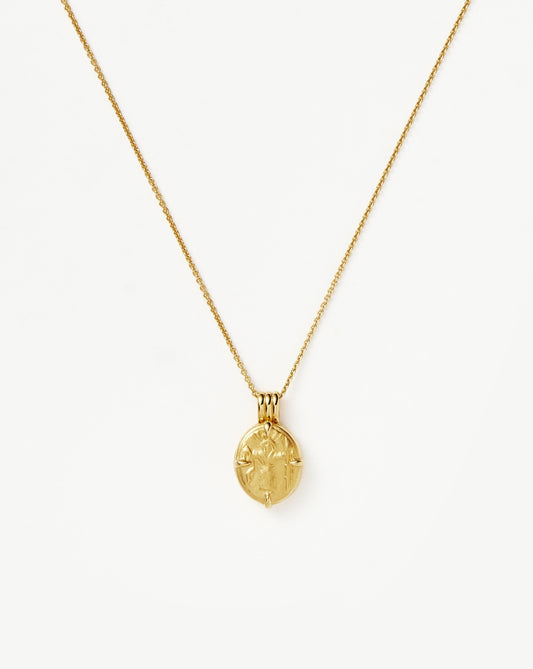 Lucy Williams Roman Coin Locket Necklace | 18ct Gold Vermeil