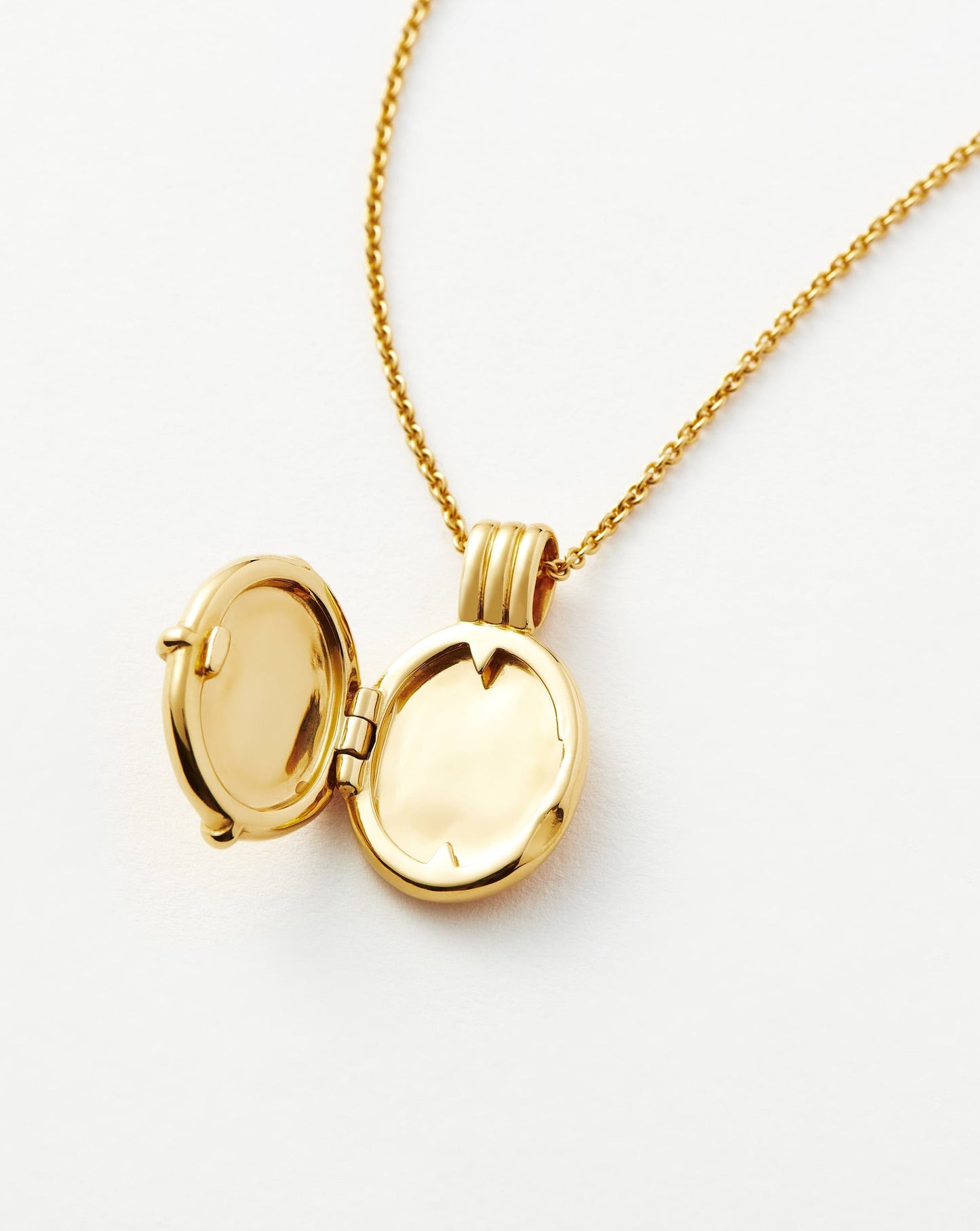 Lucy Williams Roman Coin Locket Necklace | 18ct Gold Vermeil