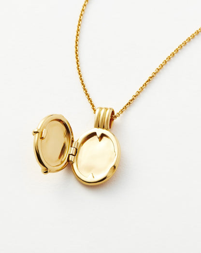 Lucy Williams Roman Coin Locket Necklace | 18ct Gold Vermeil